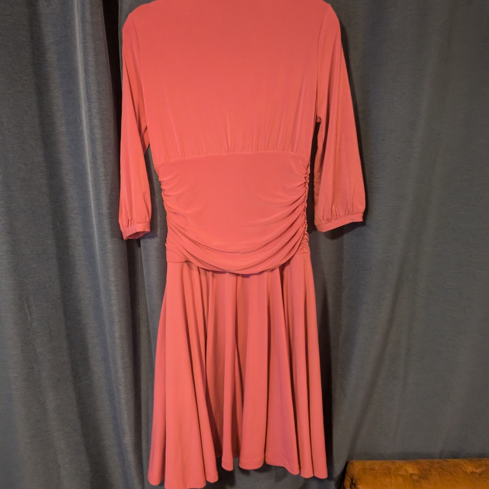 Shape FX Long Sleeve Pink Dress